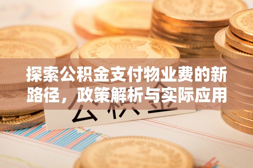 轮台探索公积金支付物业费的新路径，政策解析与实际应用