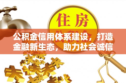 轮台公积金信用体系建设，打造金融新生态，助力社会诚信发展