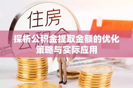 轮台探析公积金提取金额的优化策略与实际应用