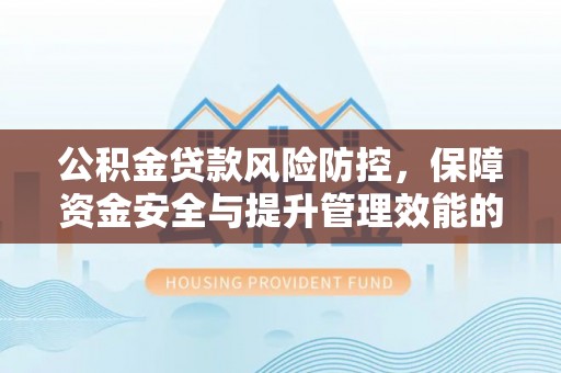 轮台公积金贷款风险防控，保障资金安全与提升管理效能的多维度探索