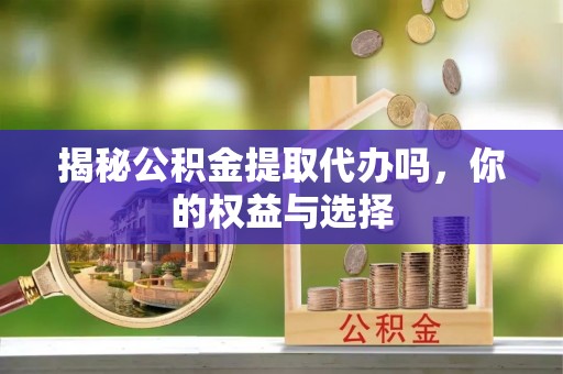 轮台揭秘公积金提取代办吗，你的权益与选择