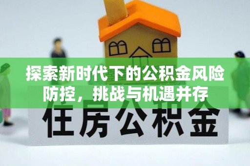 轮台探索新时代下的公积金风险防控，挑战与机遇并存