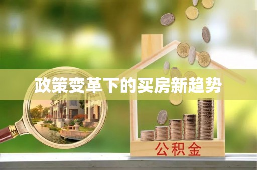 轮台政策变革下的买房新趋势