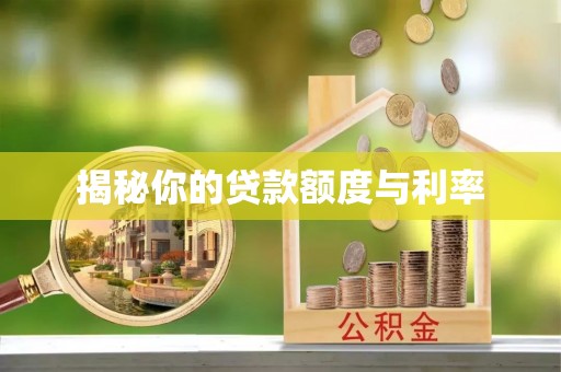 轮台揭秘你的贷款额度与利率