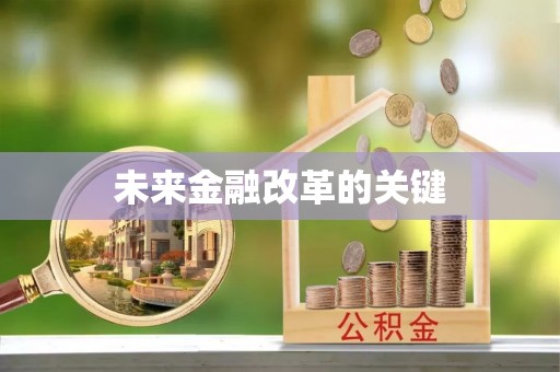 轮台未来金融改革的关键