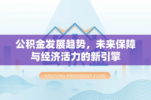 轮台公积金发展趋势，未来保障与经济活力的新引擎