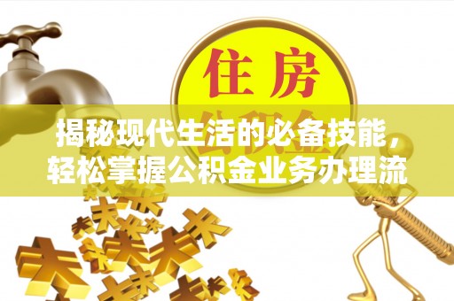 轮台揭秘现代生活的必备技能，轻松掌握公积金业务办理流程