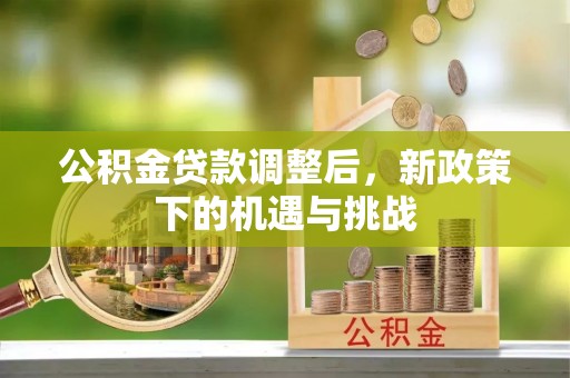 轮台公积金贷款调整后，新政策下的机遇与挑战