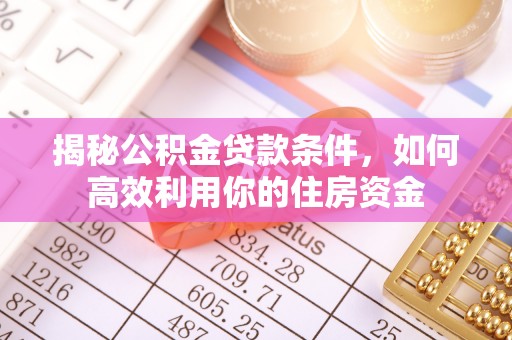 轮台揭秘公积金贷款条件，如何高效利用你的住房资金