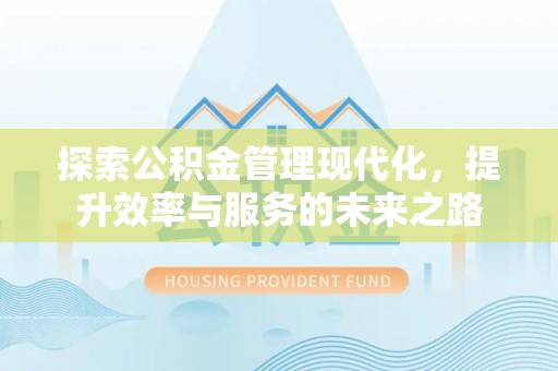 轮台探索公积金管理现代化，提升效率与服务的未来之路
